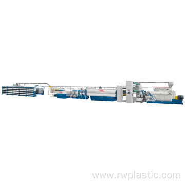 PE plastic extruder production line